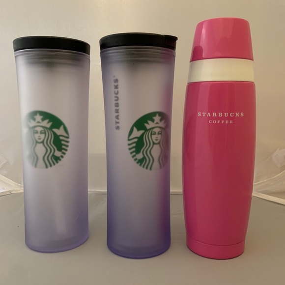 Starbucks Lot of 3- 16 oz Thermos/20 oz cold brew